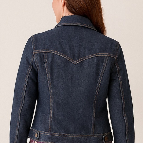Classic Fit Dark Wash Denim Jacket - Picture 2 of 6
